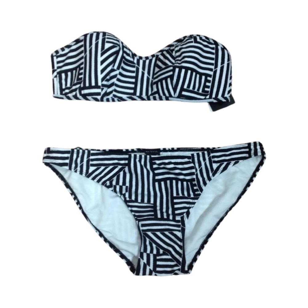Lara Bingle Bikini Bandeau Top Size L Bottom XL